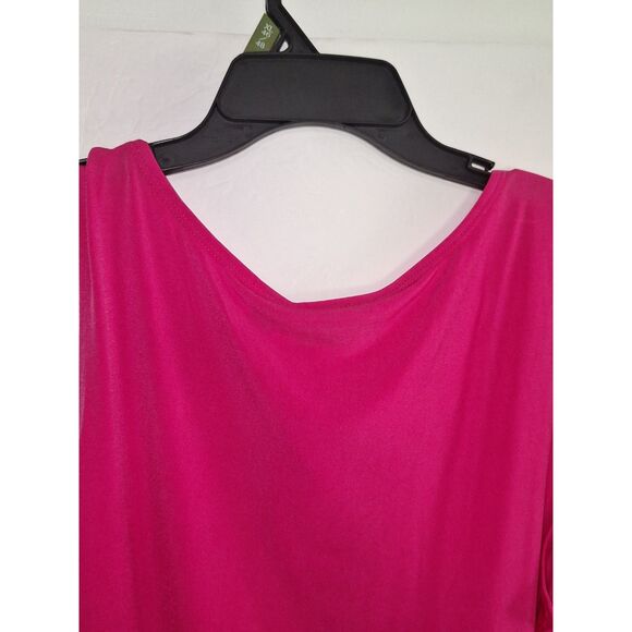 A Susan Graver Style Artisan Women's Top Beaded Pink Evening Office Siren 1X NWT - Picture 7 of 12